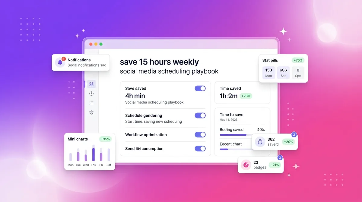 How to Save 15+ Hours Every Week on Social Media (The Creator's Scheduling Playbook)