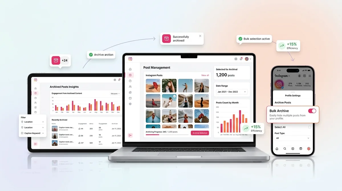 How to Mass Archive Instagram Posts in Seconds (2026 Guide)