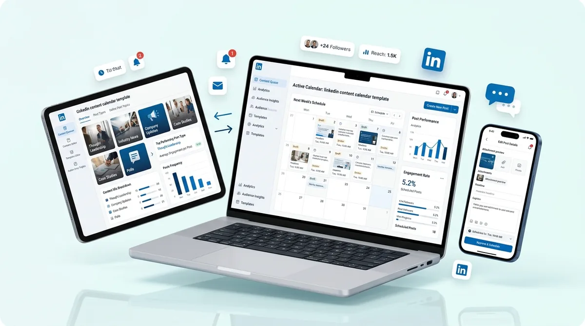 LinkedIn Content Calendar Template: A Step-by-Step Guide